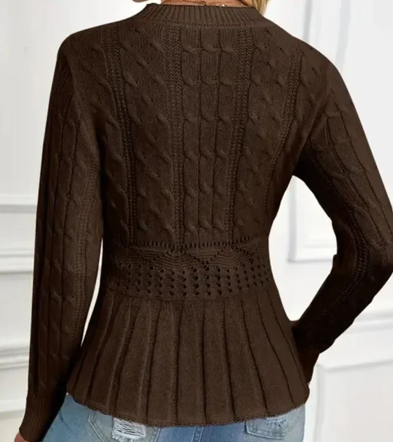 Lorenza | Textured Peplum Sweater
