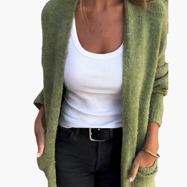 Anthea | Longline Pocketed Cardigan