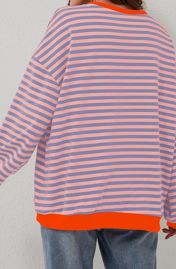 June | Striped Round-Neck Sweater