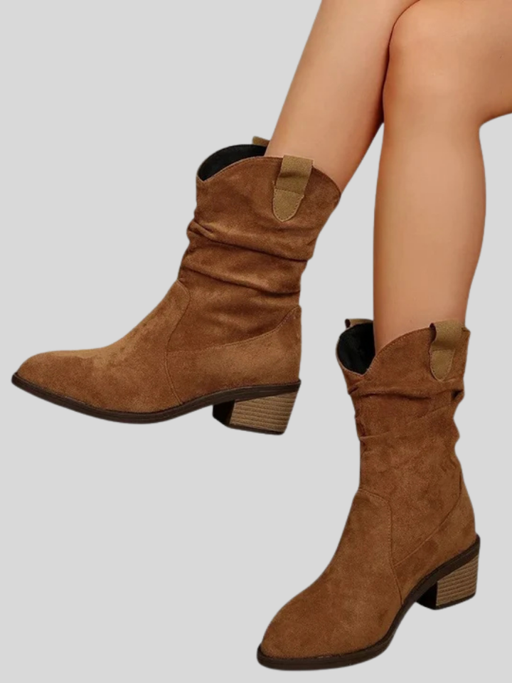 Tamara | Slouch Mid-Calf Western Boots