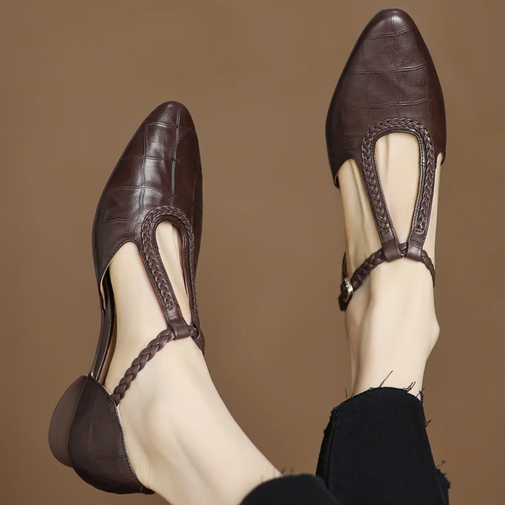 Philippa | Timeless T-Strap Flats