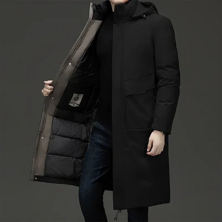 Garrett | Longline Hooded Winter Coat
