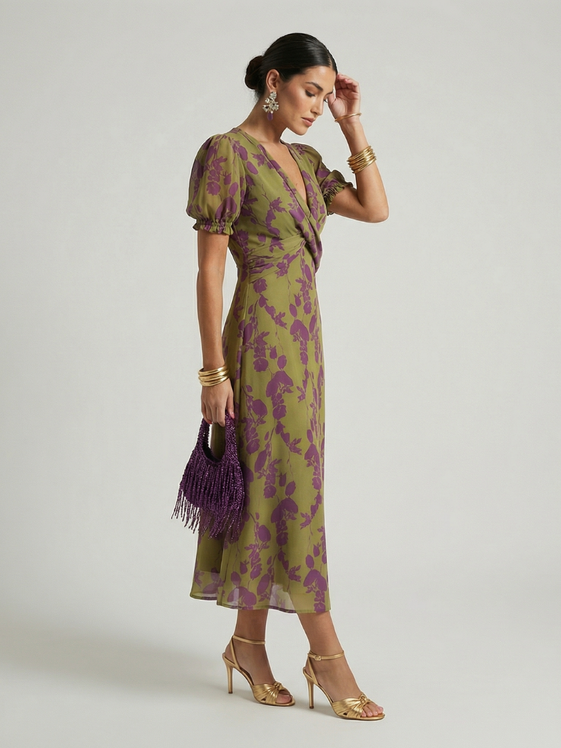Bernadette | Relaxed Floral Midi Dress