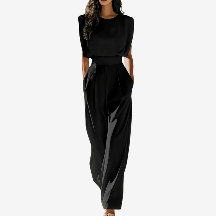 Paige | Women's Defined-Waist Wide-Leg Jumpsuit