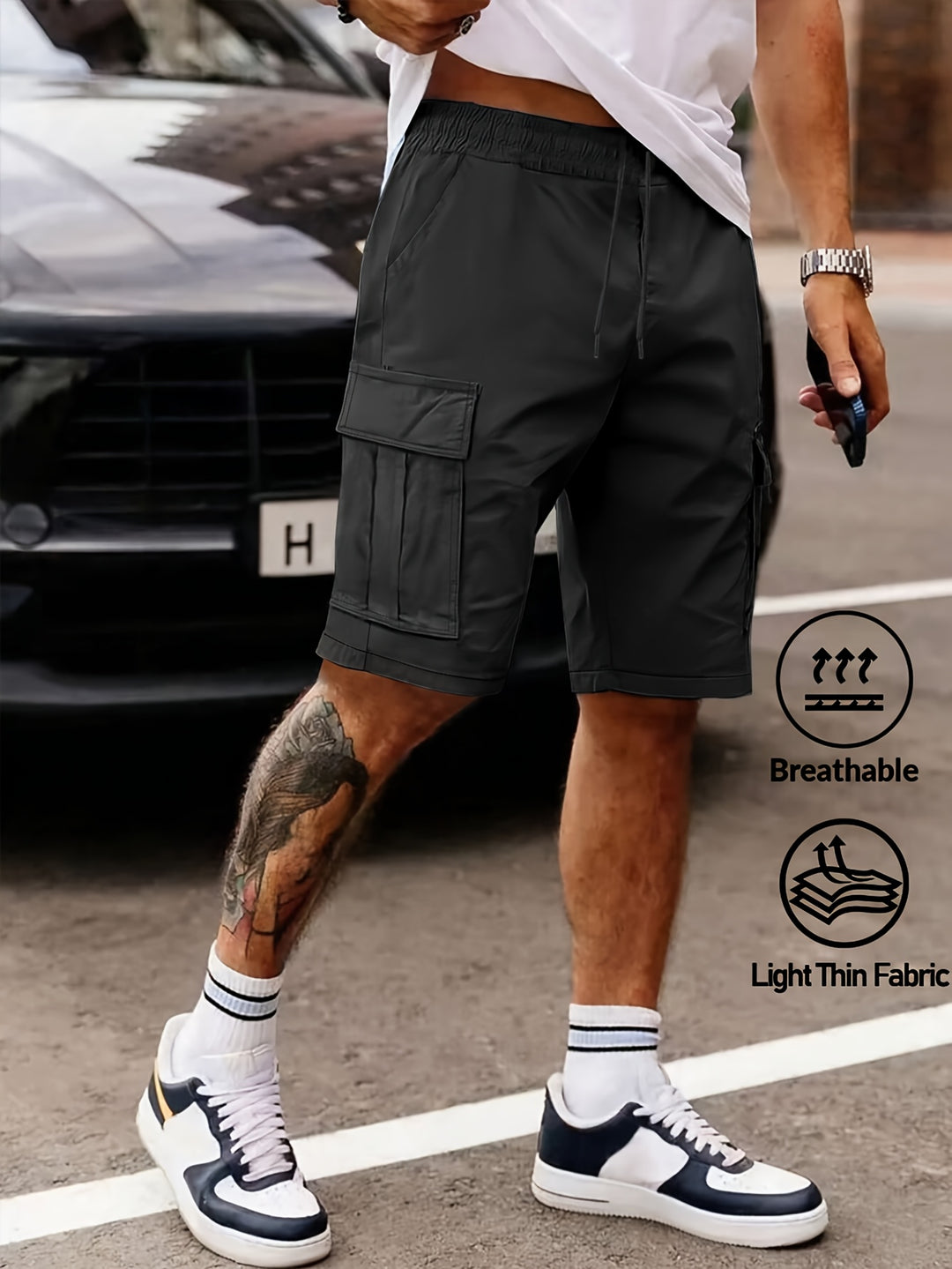 Reid | Men's Casual Multi-Pocket Workwear Shorts