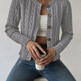Vivienne | Cable-Knit Button Cardigan