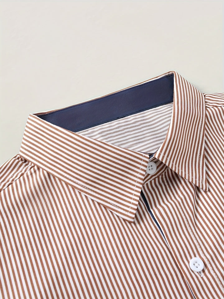 Emmett | Men's Casual Striped Long Sleeve Shirt