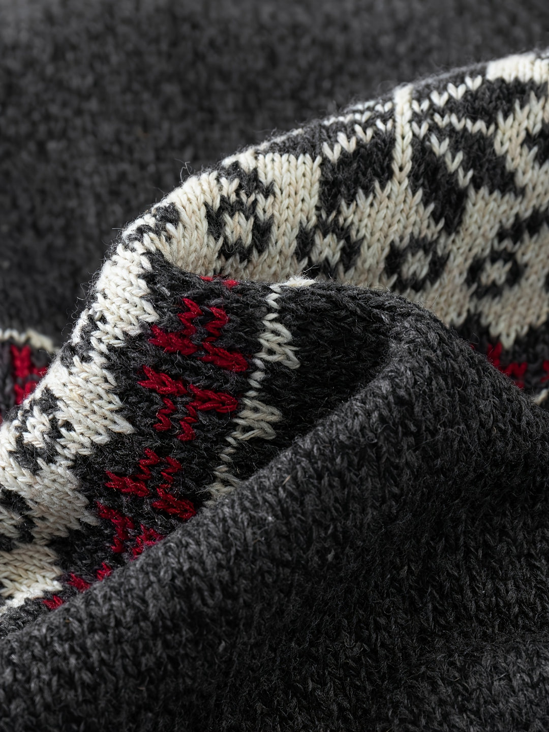 Gregory | Snowflake-Knit Zip Cardigan