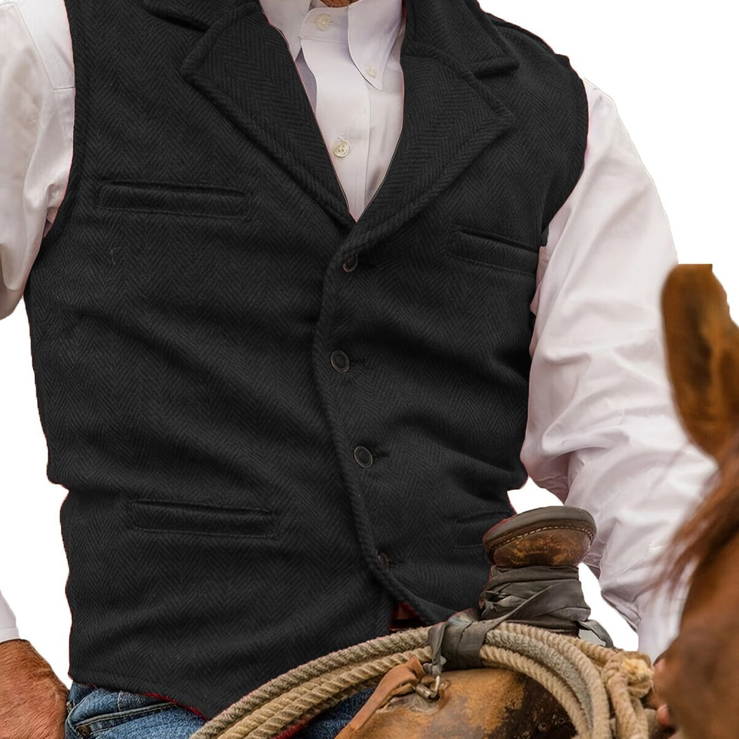 Barnaby | Heritage Herringbone Vest