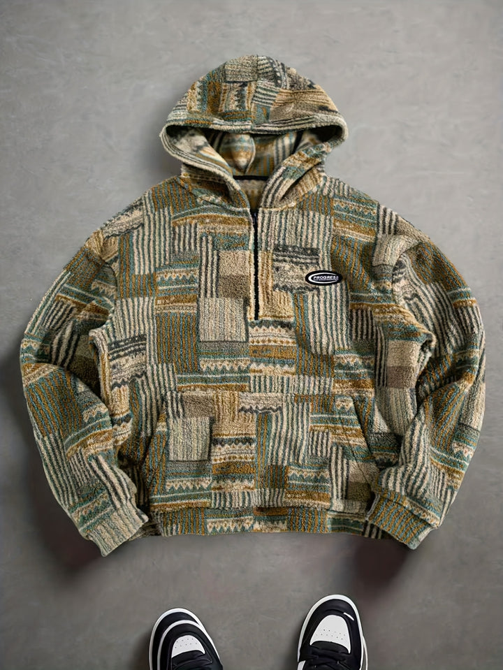 Desmond | Patterned Quarter-Zip Pullover