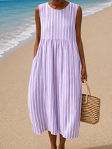 Nancy | Breezy Sleeveless Midi Dress