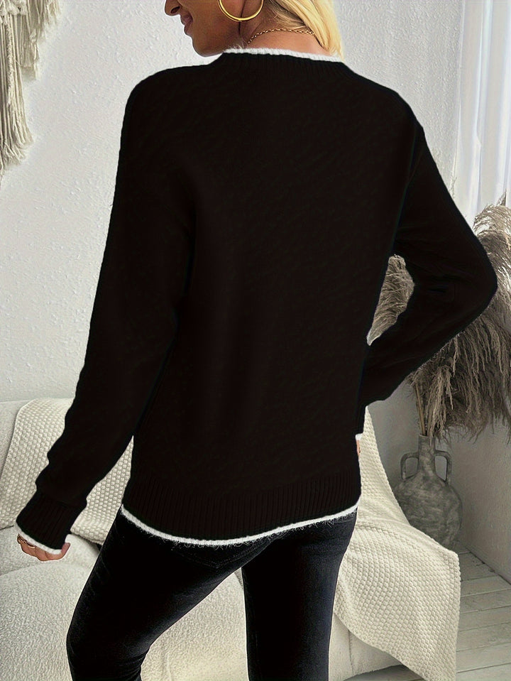 Clara | Snowflake Jacquard Sweater