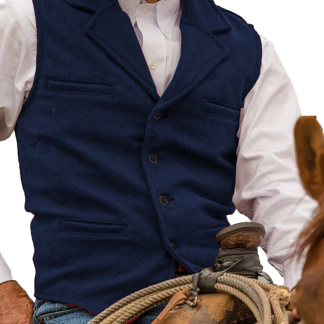 Barnaby | Heritage Herringbone Vest
