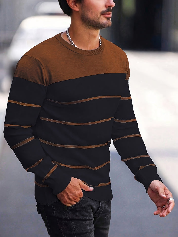 Harvey | Striped Crew Neck Sweater