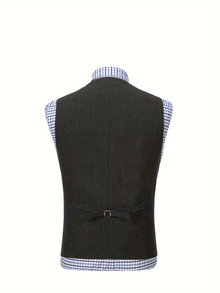 Barnaby | Heritage Herringbone Vest