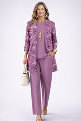Charlene | Floral Elegance Three-Piece Set
