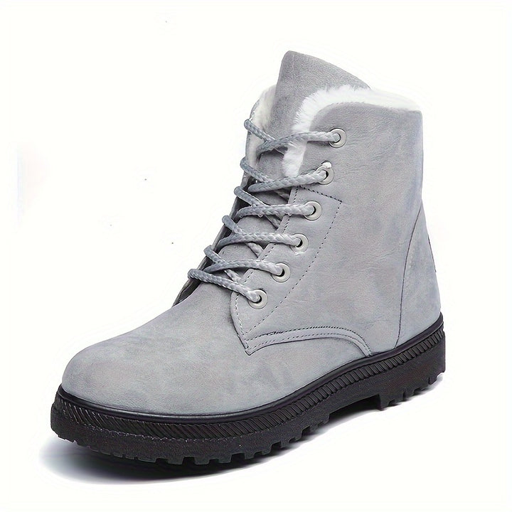 Isla | Cozy Lace-Up Winter Ankle Boots