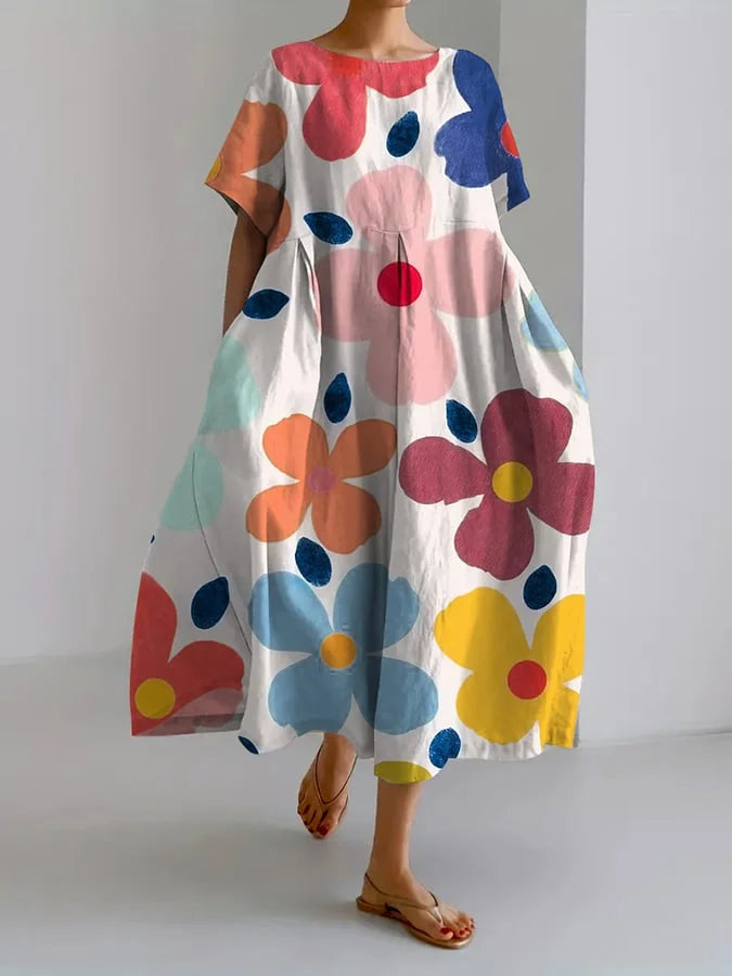 Dorothy | Painterly Floral Summer Dress