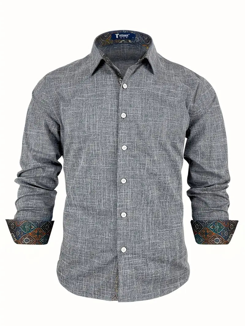 Rowland | Refined Contrast-Trim Button-Up Shirt