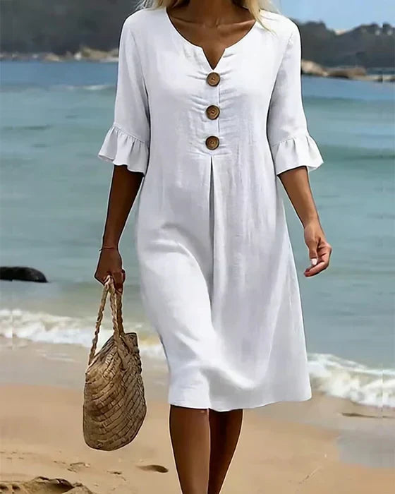 Astrid | Relaxed Button-Front Dress