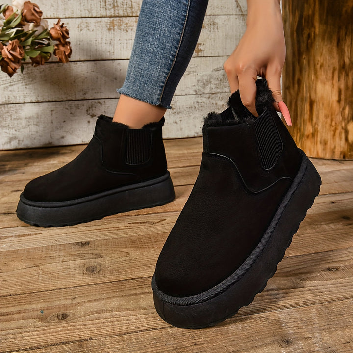 Priscilla | Cozy Platform Ankle Boots