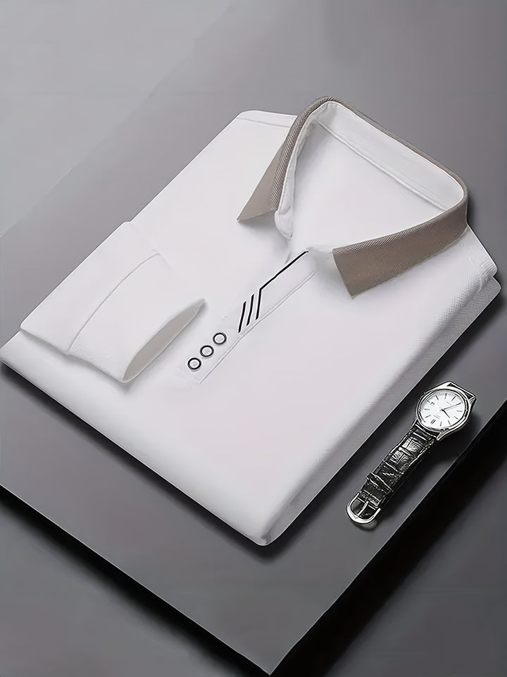 Alden | Refined Long-Sleeve Polo Shirt