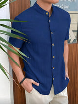 Edward | Men's Lightweight Short Sleeve Button-Up Shirt
