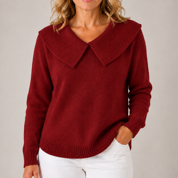 Thalia | Statement Collar Sweater
