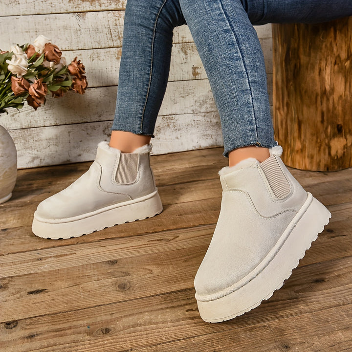 Priscilla | Cozy Platform Ankle Boots