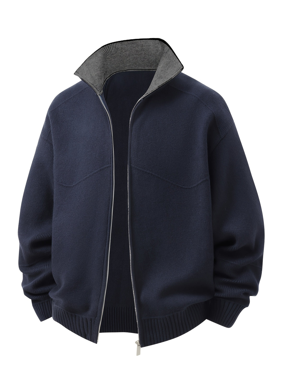 Rutherford | Zip-Up High-Neck Cardigan