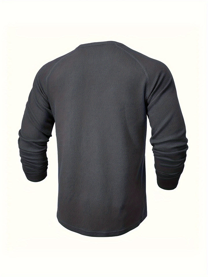 Rowan | Classic Waffle-Knit Henley