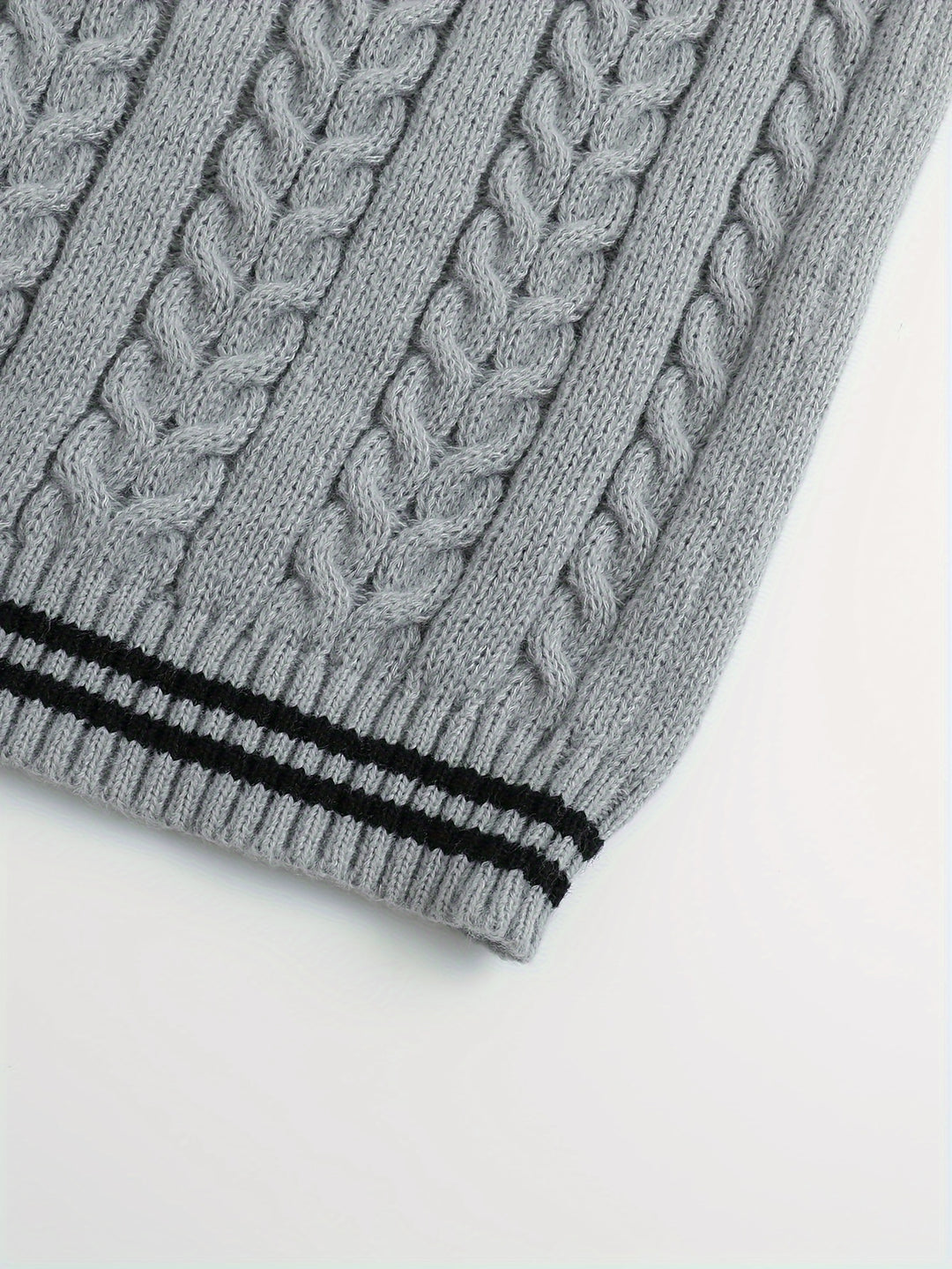 Winston | Cable-Knit V-Neck Sweater Vest