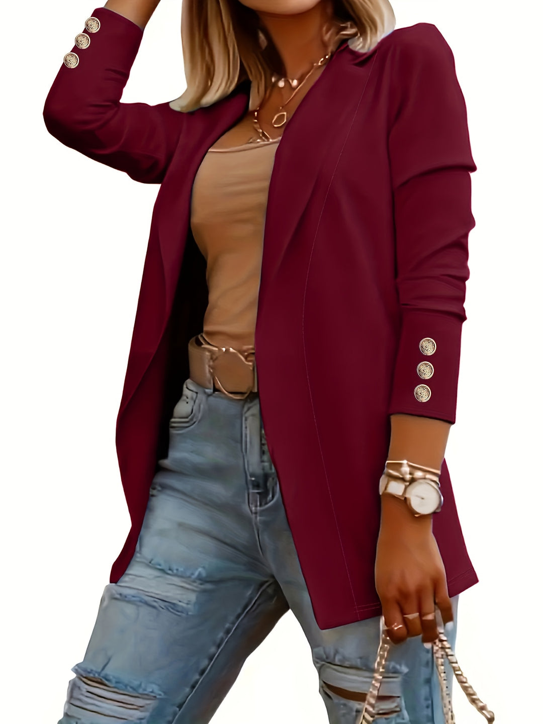 Margaret | Tailored Open-Front Blazer