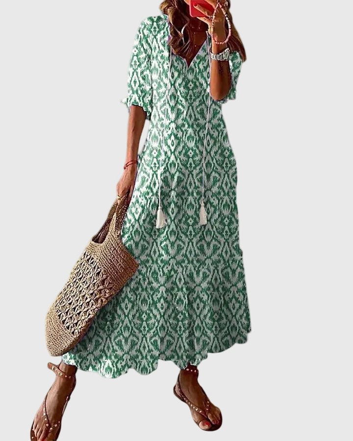 Wren | Flowing Bohemian Maxi Dress