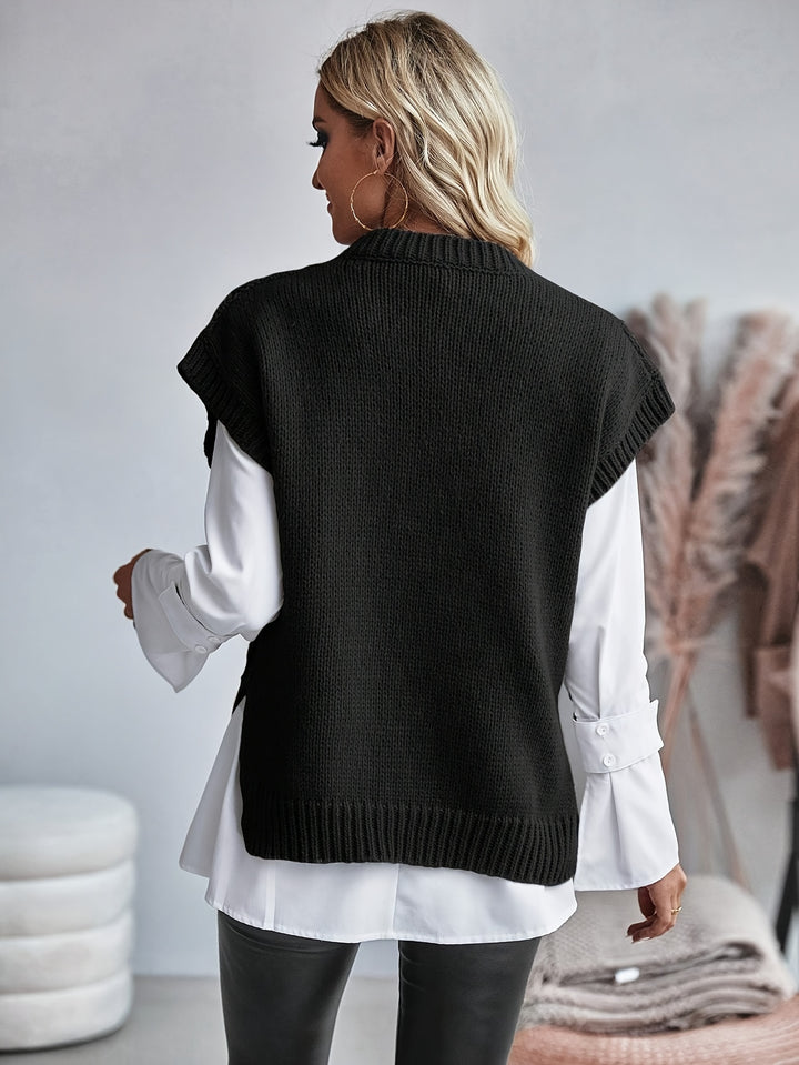 Greer | Cable-Knit Sweater Vest