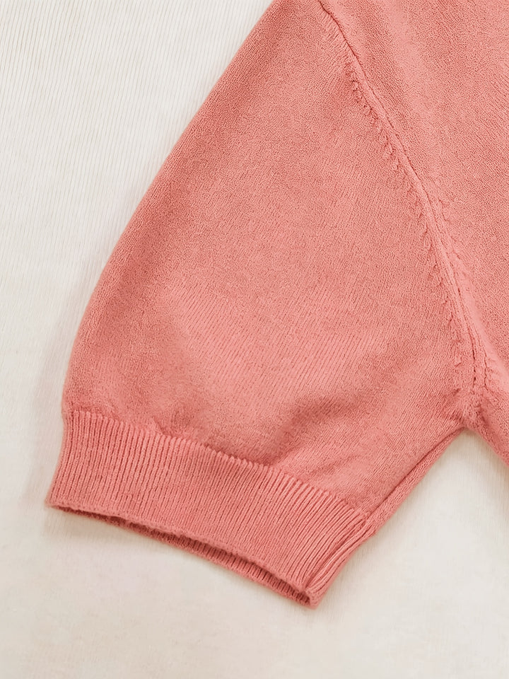 Margot | Refined Short-Sleeve Knit Top