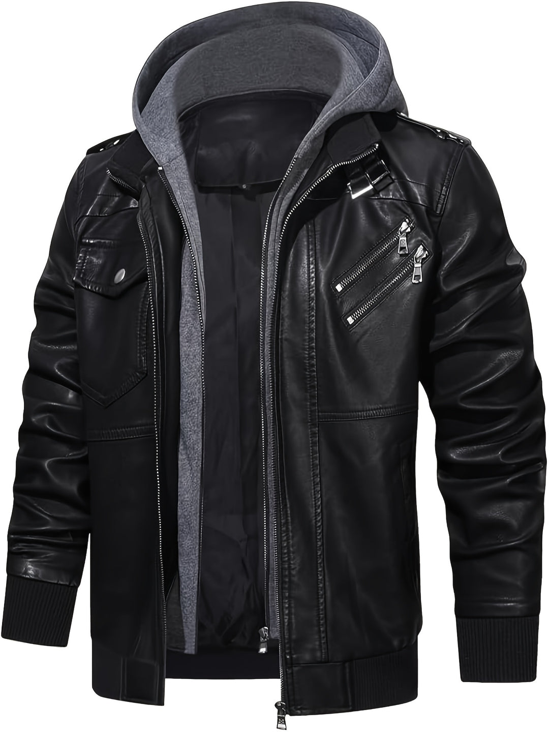 Damon | Hooded Moto Jacket