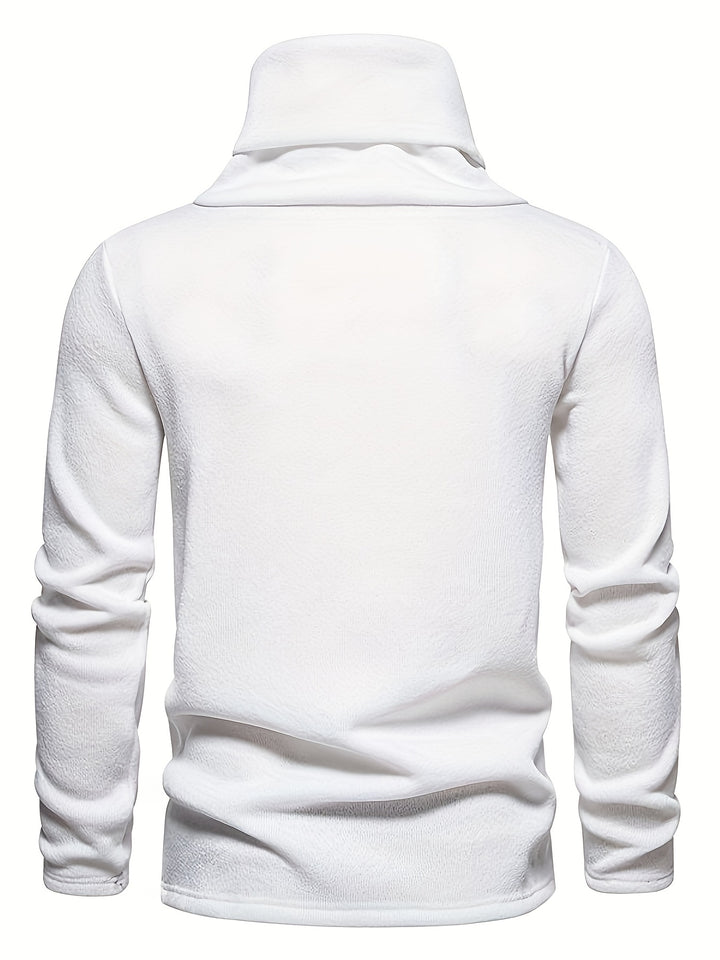 Desmond | Slouchy Collar Button-Up Sweater
