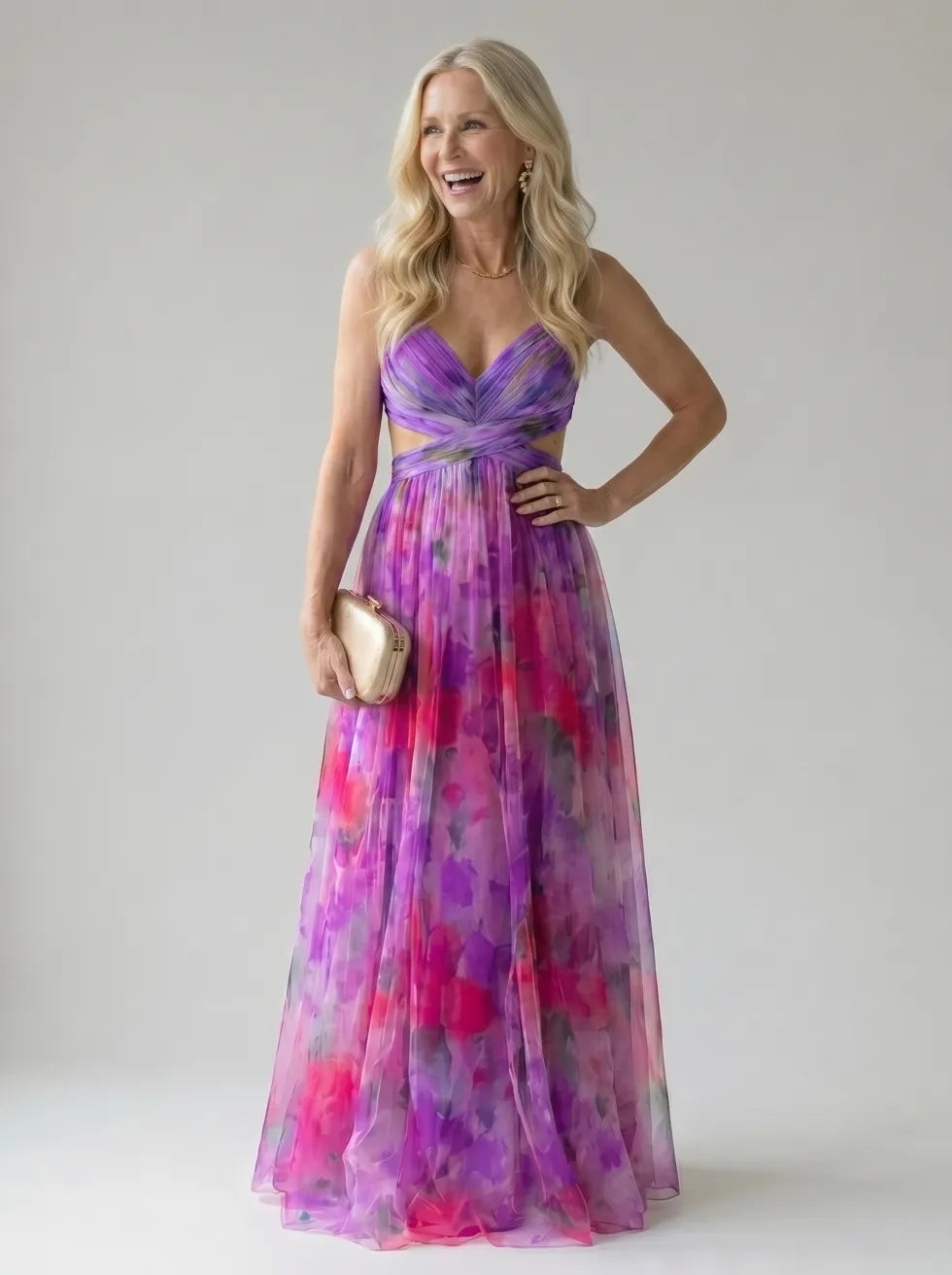 Sabrina | Flowing Cutout Maxi Dress