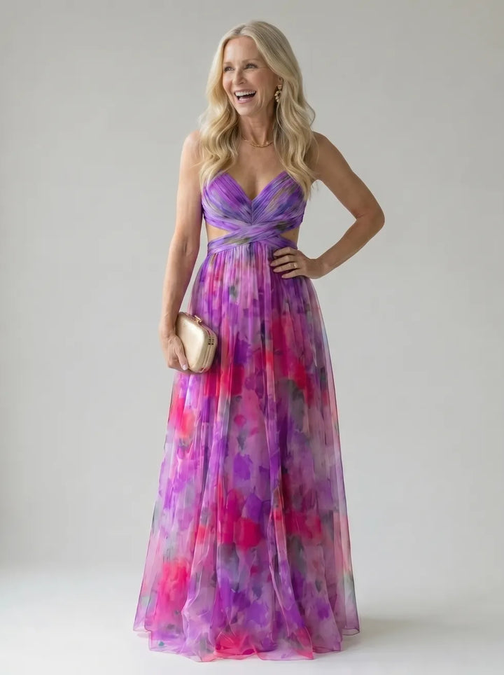 Sabrina | Flowing Cutout Maxi Dress