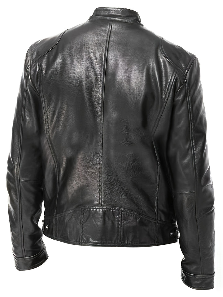 Vaughn | Stand-Collar Moto Jacket