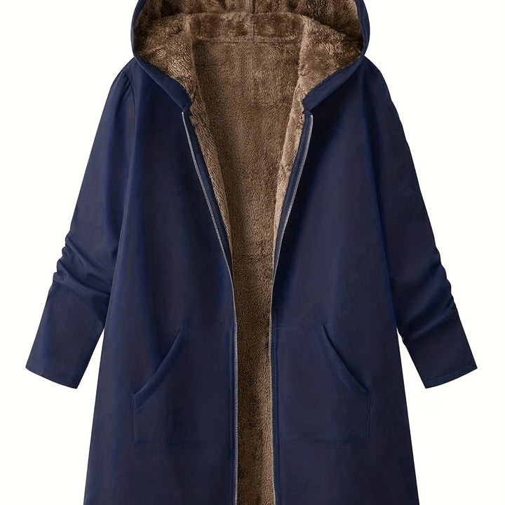 Marlowe | Cozy Fleece-Lined Hooded Coat