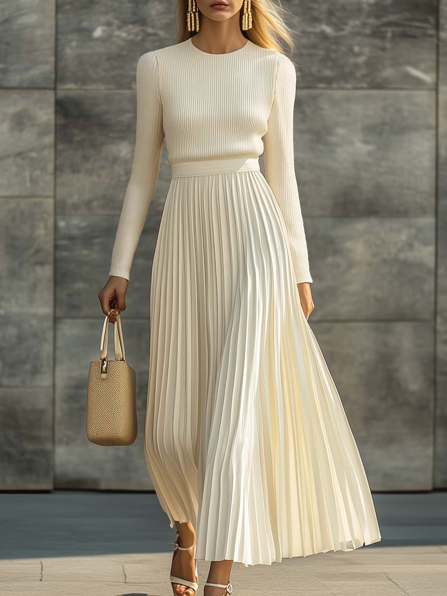 Harriet | Elegant Pleated Maxi Dress