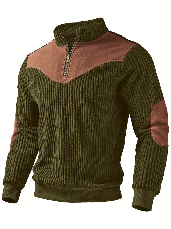 Calvin | Half-Zip Ribbed Pullover