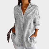 Ivory Whisper Print Blouse
