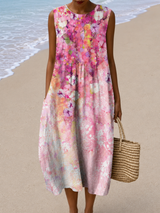 Maureen | Sleeveless Relaxed-Fit Midi Dress
