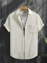 Silas | Men's Bubble Texture Short Sleeve Shirt