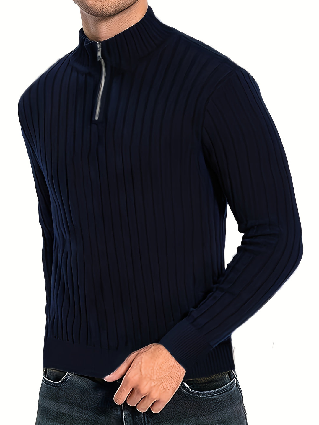Franklin | Quarter-Zip Ribbed Pullover
