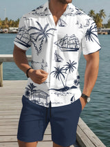 Montego | Men's Hawaiian Print Shirt & Shorts Set