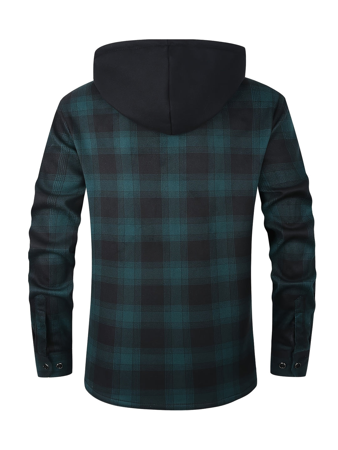 Nolan | Hooded Plaid Shirt Jacket